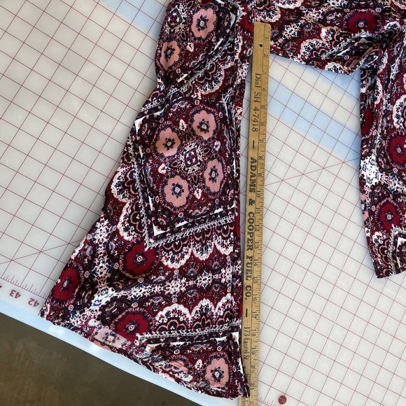 Very J Womens  Large Colorful Floral Paisley Geometric Tunic Top Bohemian - Picture 11 of 14